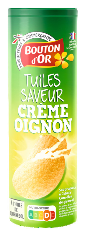 TUILES SAVEUR CRÈME OIGNON bouton d'or