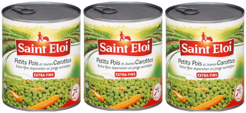 PETITS POIS ET JEUNES CAROTTES saint éloi