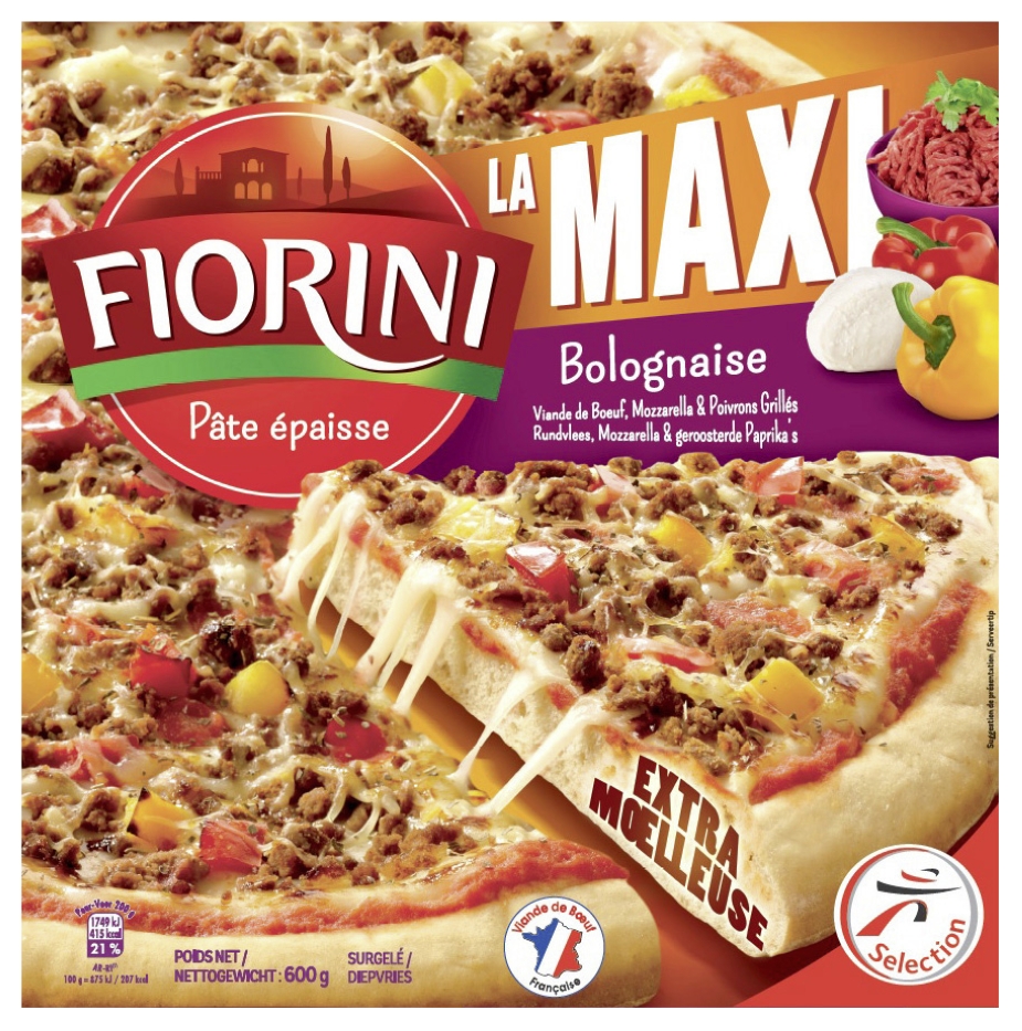 Pizza maxi bolognaise surgelée Fiorini