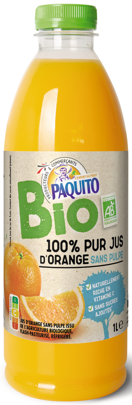 100% PUR JUS ORANGE BIO