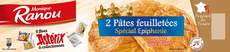 PÂTES FEUILLETÉES ROULÉES ÉPIPHANIE monique ranou