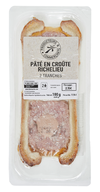 FE 2 TRANCHES DE PÂTÉ EN CROUTE RICHELIEU Produ...