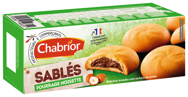 SABLÉS FOURRÉS NOISETTES CHABRIOR