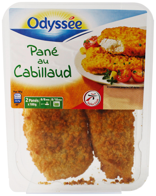Odyssée PANÉS DE CABILLAUD Odyssée code EAN 3250391553310 
