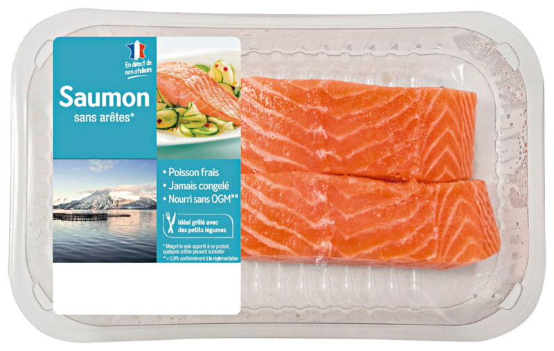 PAVÉ DE SAUMON SANS ARÊTES  3250391555086 