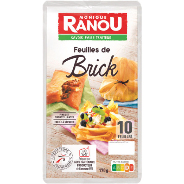  10 FEUILLES DE BRICK 
