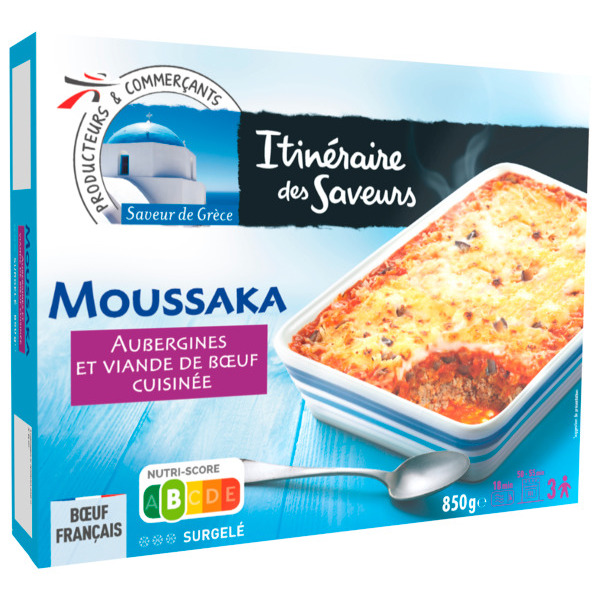 MOUSSAKA SURGELÉ ITINÉRAIRE DES SAVEURS 