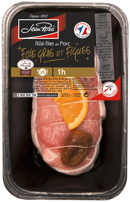 ROTI FILET DE PORC FARCE FOIE GRAS ET FIGUES Je...