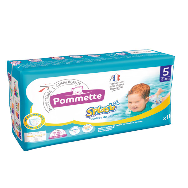 POMMETTE COUCHE DE BAIN SPLASH 12-18KG T5 X11 
 code EAN 3250391666331 