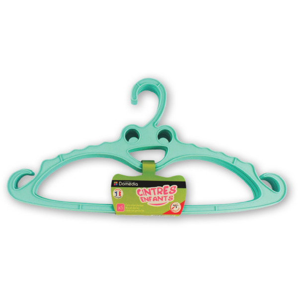 5 CINTRES ENFANTS GRENOUILLE DOMEDIA