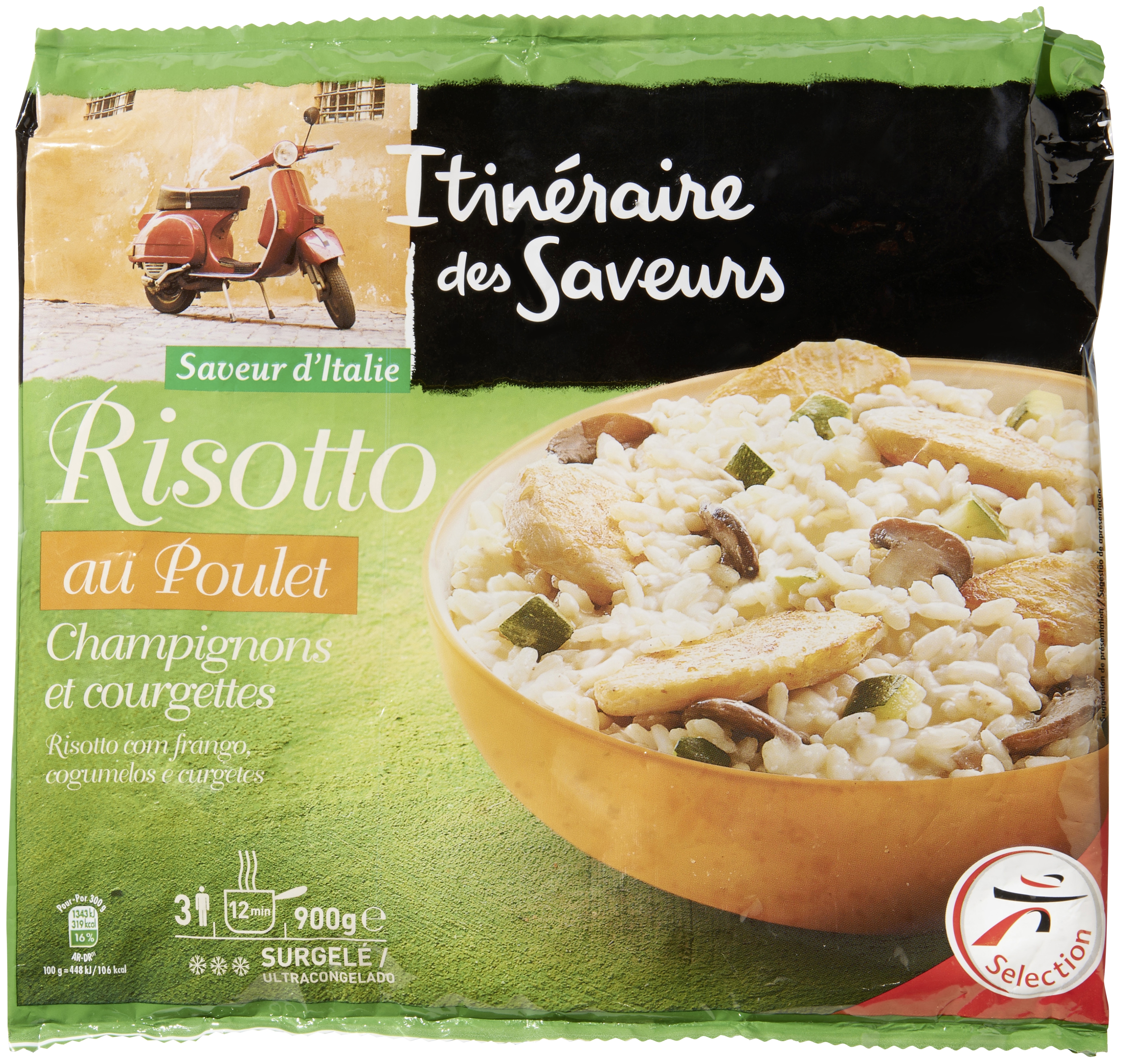 Risotto au poulet surgelé Itinéraire des Saveurs