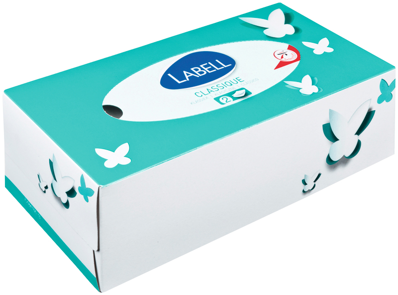 BOÎTE MOUCHOIRS 2 PLIS X110 BLANC LABELL