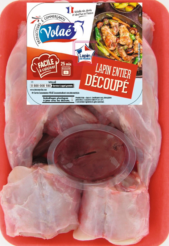 LAPIN ENTIER DÉCOUPÉ volaé