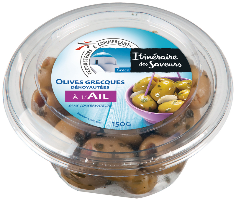 OLIVES VERTES À L'AIL Itinéraire des saveurs