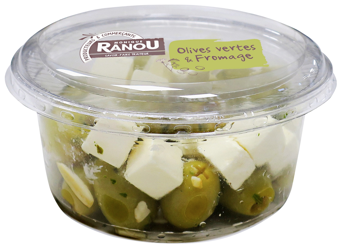 Olives vertes au fromage Monique Ranou
