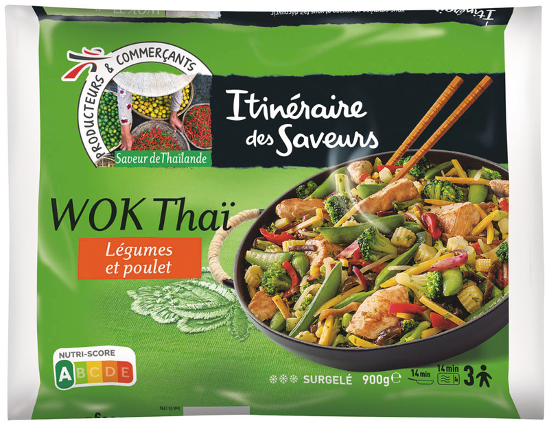 IDS WOK THAÏ LÉGUMES ET POULET, SURGELÉ IDS code EAN 3250391721634 