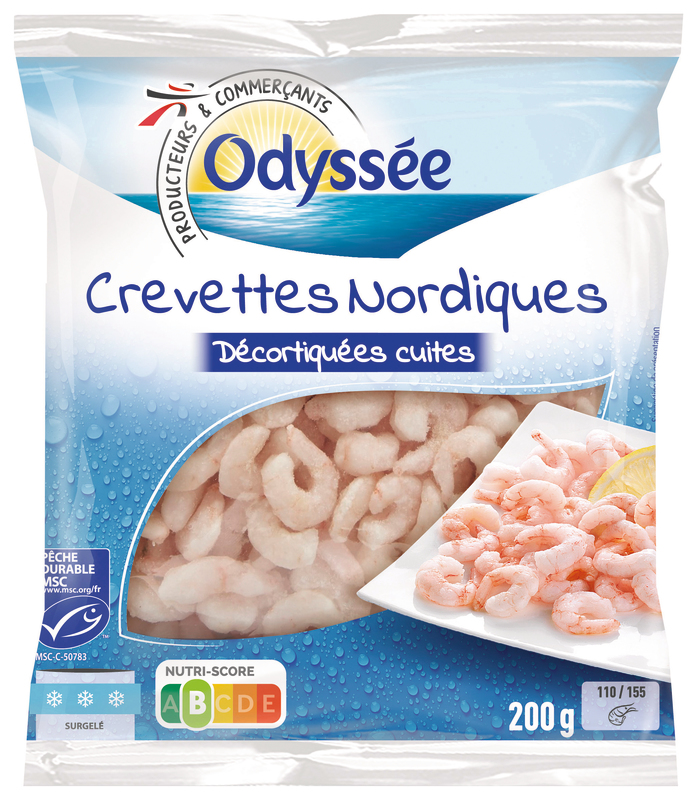 CREVETTE NORDIQUES DÉCORTIQUÉES CUITES SURGELÉE...