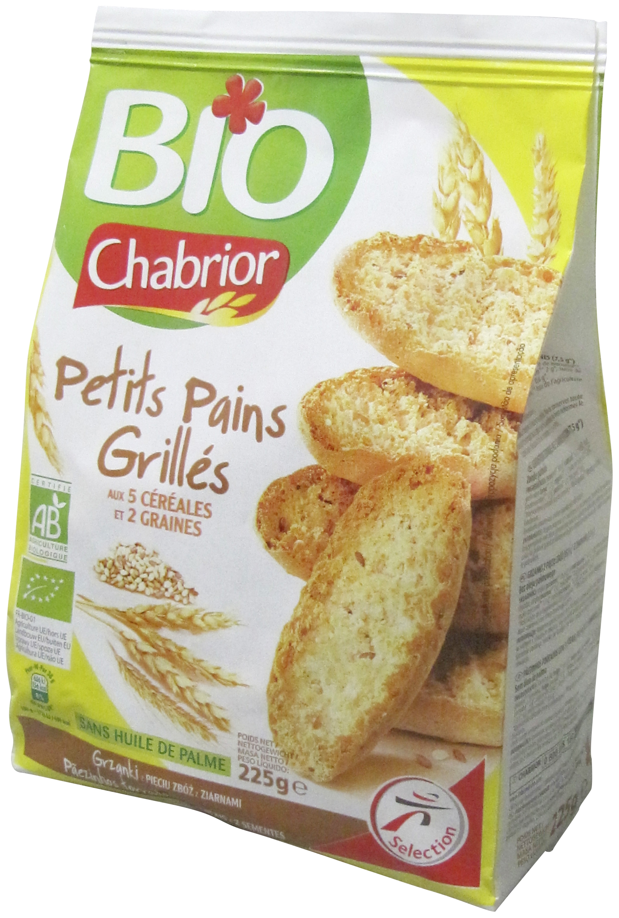 Petits pains grillés 7 céréales et 2 graines bi...