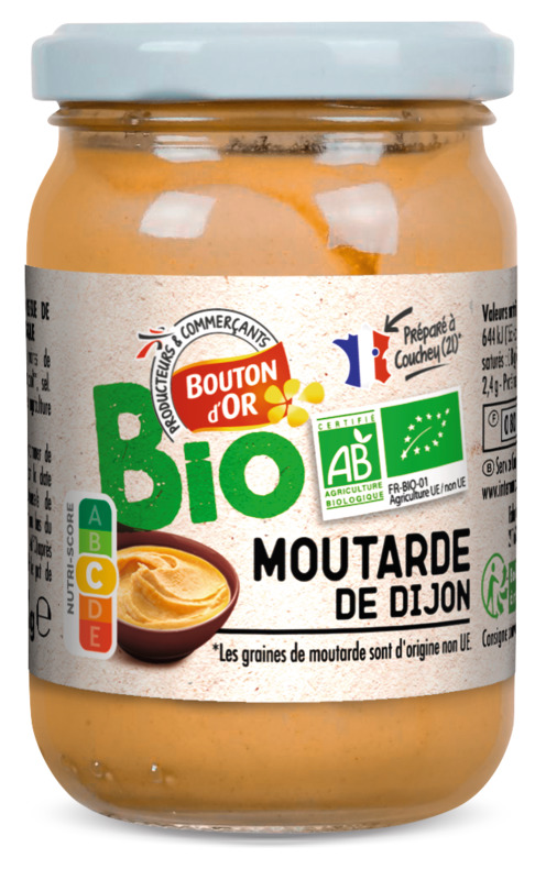 MOUTARDE DE DIJON BIO BOUTON DOR