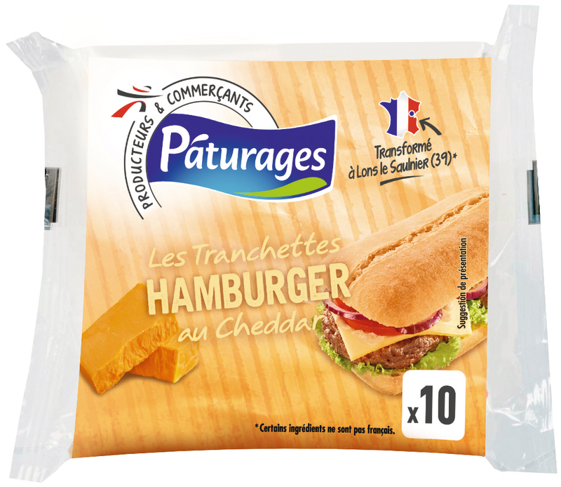 LES TRANCHETTES  HAMBURGER AU CHEDDAR Pâturages