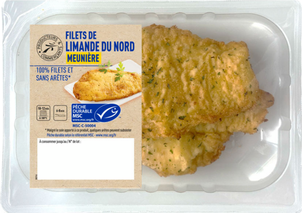 FILET DE LIMANDE DU NORD MEUNIÈRE MSC 
