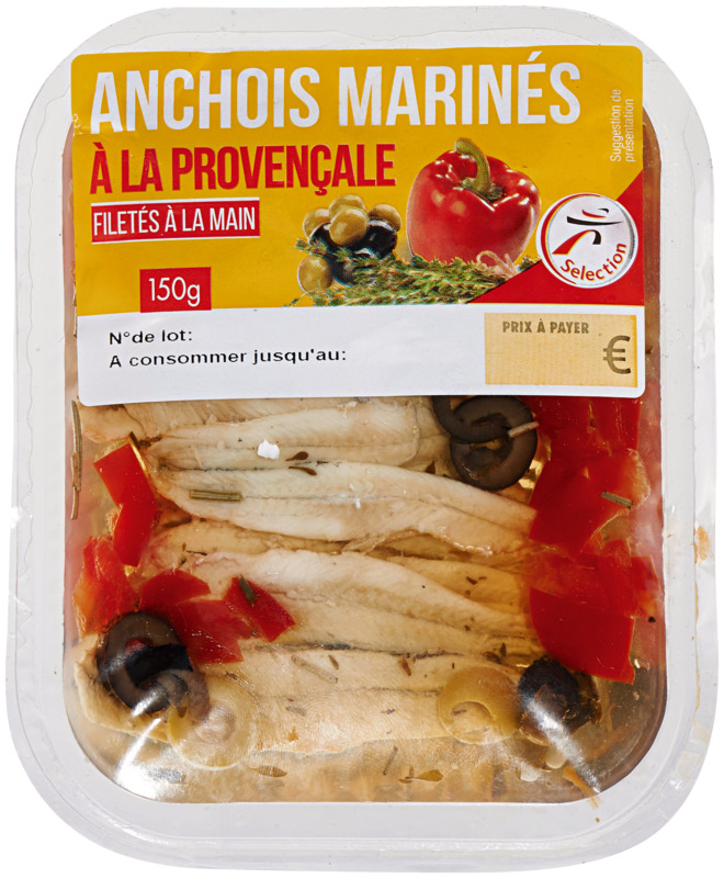  ANCHOIS MARINÉS À LA PROVENÇALE OU À L'AIL OU À L'ORIENTALE  code EAN 3250391814299 