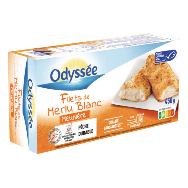 FILETS DE MERLU BLANC MEUNIÈRE MSC SURGELÉS 
