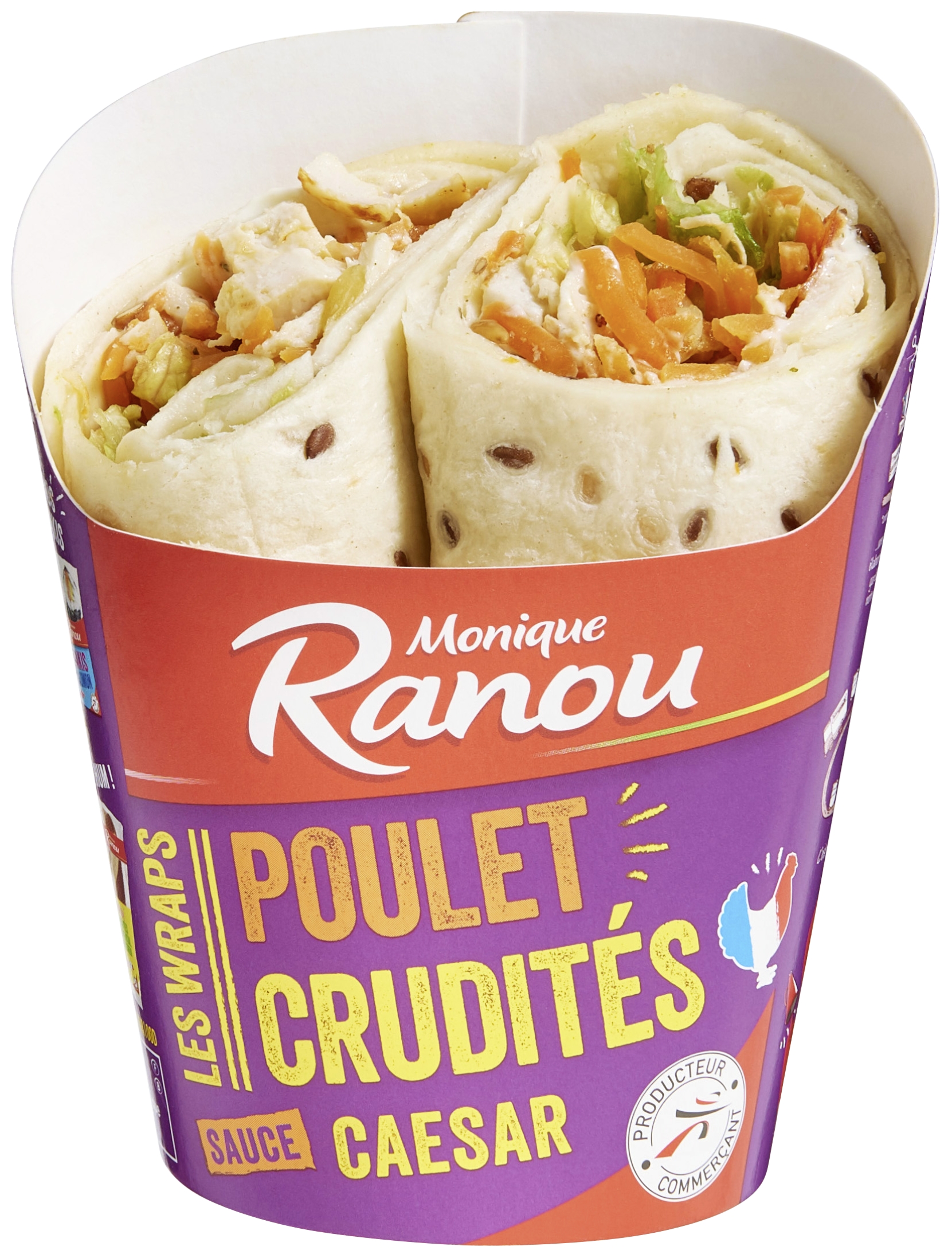 Wrap poulet sauce caesar Monique Ranou
