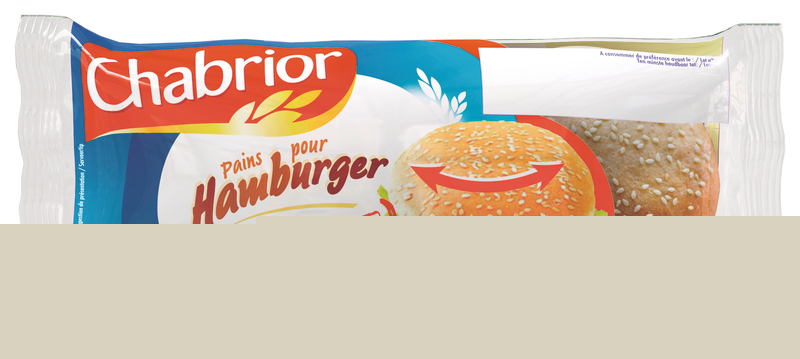4 PAINS POUR HAMBURGER CHABRIOR