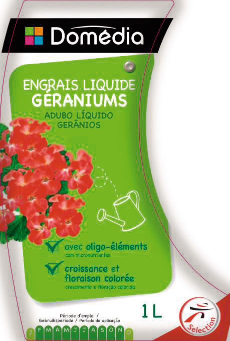 ENGRAIS LIQUIDE GÉRANIUM 1 L DOMEDIA