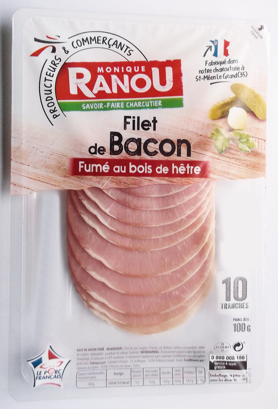 FILET DE BACON FUMÉ monique ranou