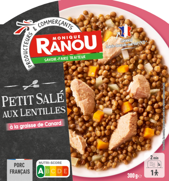 MONIQUE RANOU PETIT SALÉ AUX LENTILLES 
MONIQUE RANOU code EAN 3250391968558 