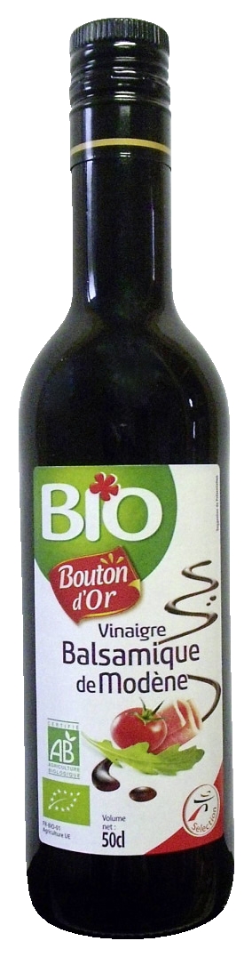 Vinaigre balsamique de Modène bio Bouton d'or 3250391985500 Bouton d'or Vinaigre balsamique de Modène bio Bouton d'or 3250391985500 Bouton d'or