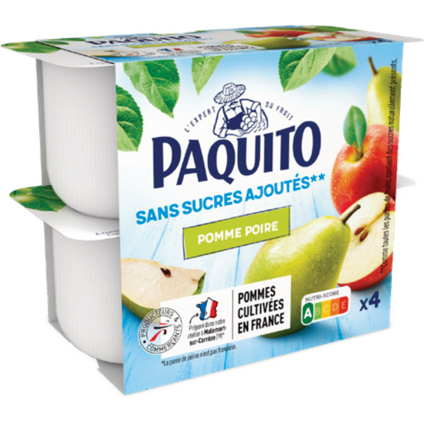 PURÉE DE FRUITS POMME-POIRE
PAQUITO