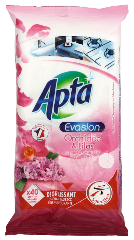 LINGETTES MULTI-USAGES ORCHIDÉE LILAS X40 APTA