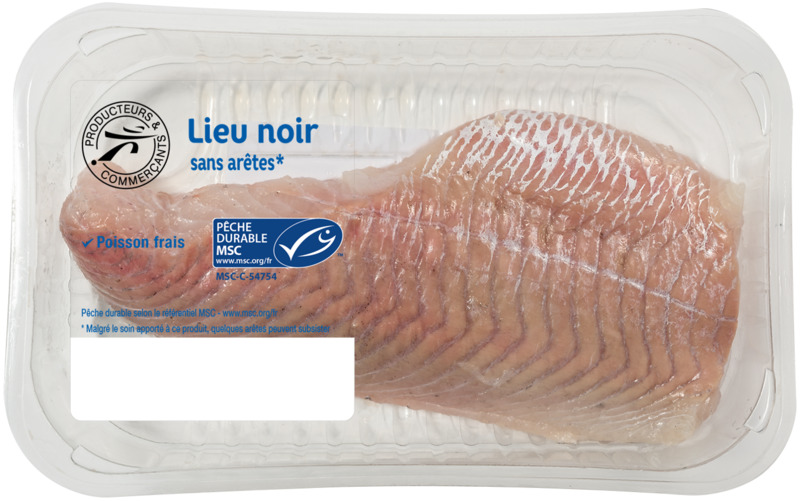FILET DE LIEU NOIR SANS ARÊTES MSC  3250392049102 (3250392049102)