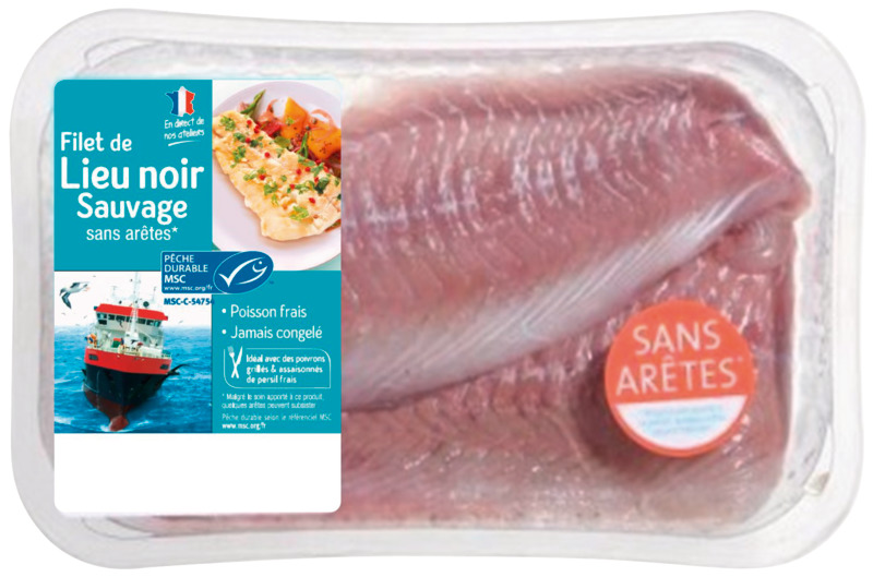 FILET DE LIEU NOIR SANS ARÊTES MSC (j)  3250392049348 (3250392049348)