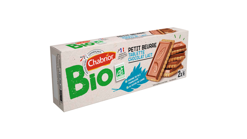 PETIT BEURRE  TABLETTE CHOCOLAT LAIT BIO chabrior