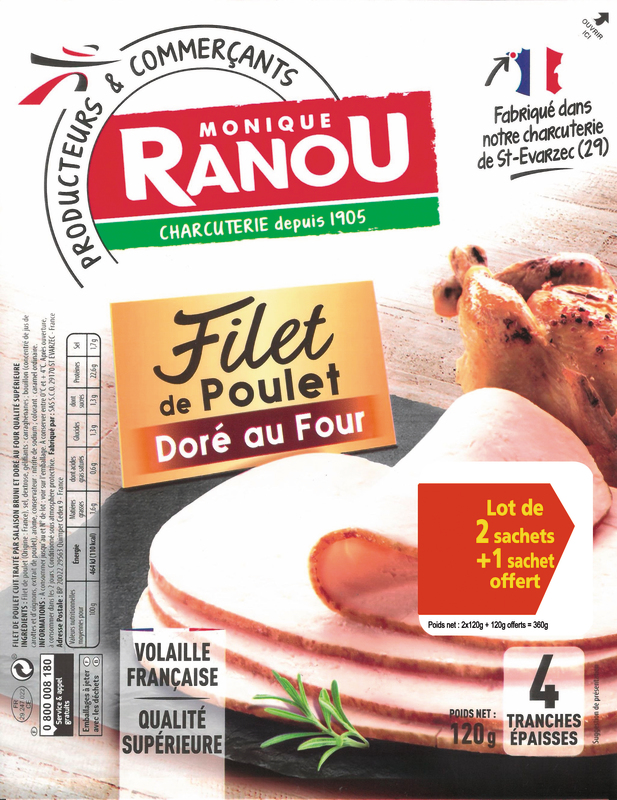 FILET DE POULET TRANCHES ÉPAISSES DORÉ AU FOUR ...