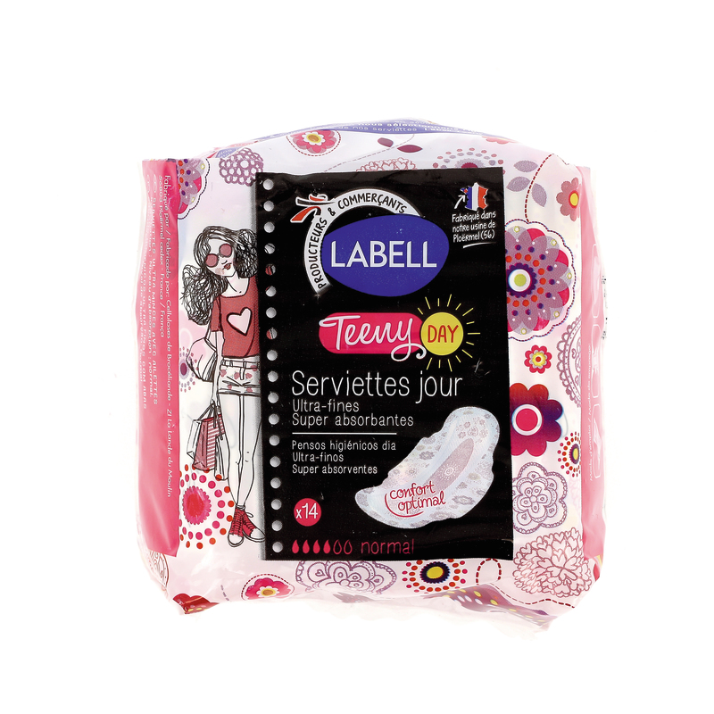 SERVIETTES HYGIENIQUE JOUR TEENY X14 LABELL