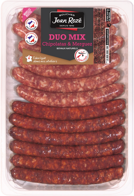 6 CHIPOLATAS + 6 MERGUEZ Jean Rozé