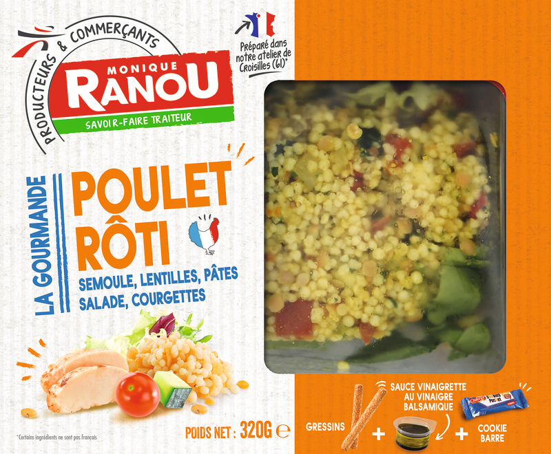 SALADE POULET RÔTI monique ranou