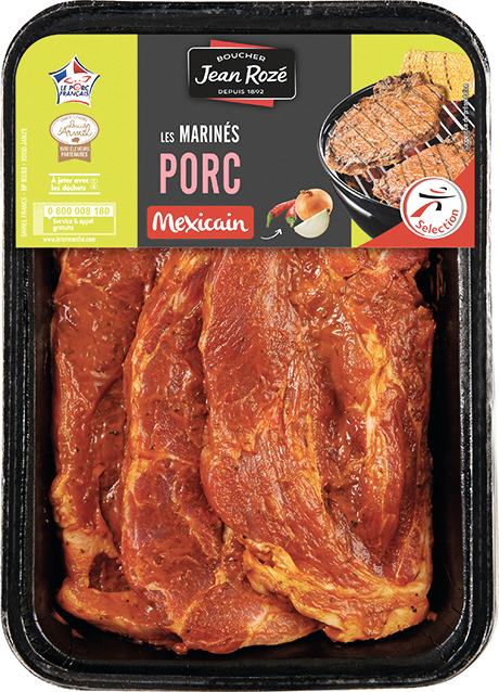 3 CÔTES DE PORC MARINÉES À LA MEXICAINE Jean Rozé
