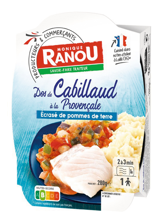 DOS DE CABILLAUD ET ÉCRASÉ POMMES DE TERRE Moni...