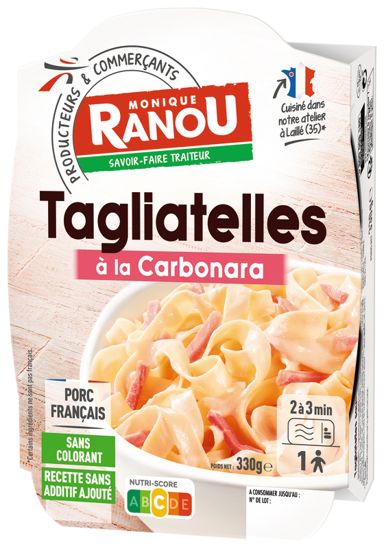 TAGLIATELLE CARBONARA monique ranou
