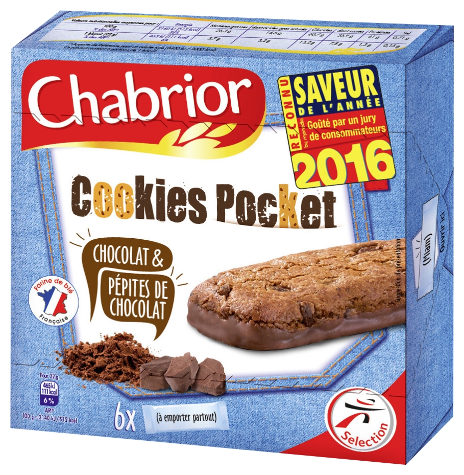 Cookies pocket chocolat et pépites de chocolat ...