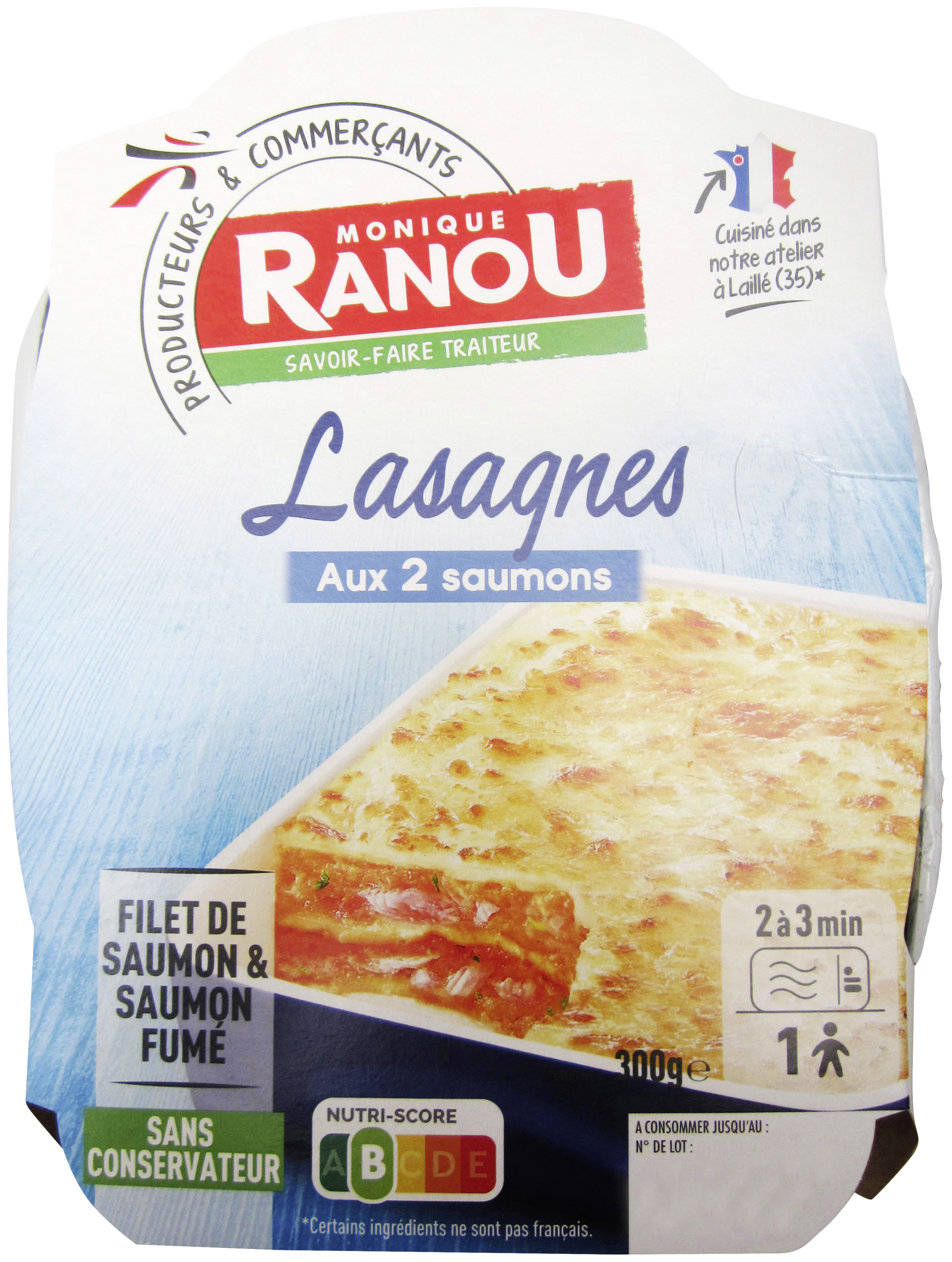 Lasagnes saumon Monique Ranou
