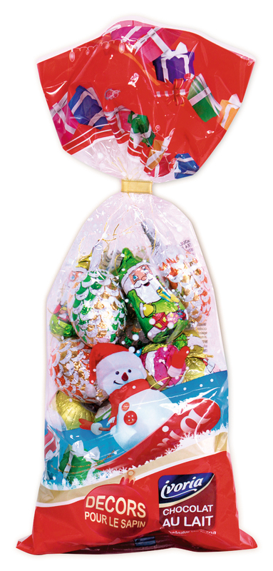 SACHET ASSORTIMENT ATTACHE SAPIN  CHOCOLAT AU L...