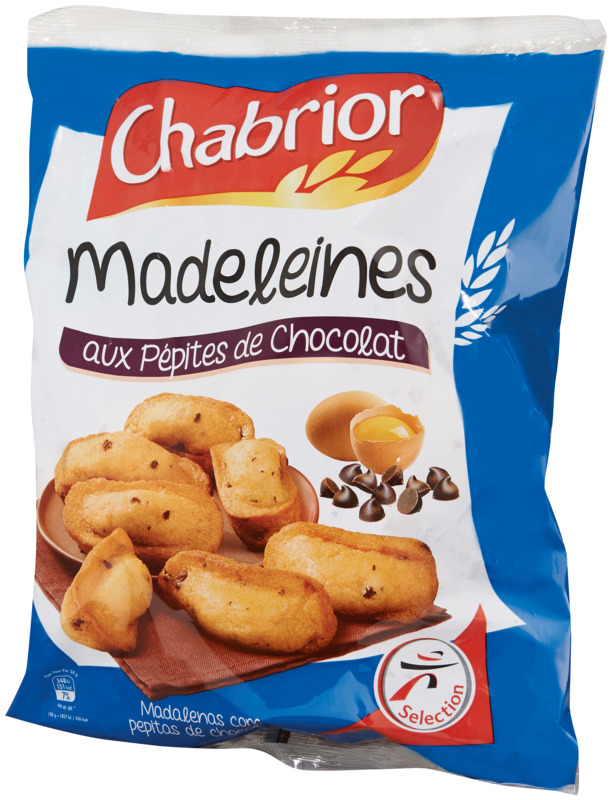 MADELEINES  AUX PÉPITES DE CHOCOLAT CHABRIOR