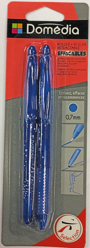 DOMEDIA 1 ROLLER D'ÉCRITURE THERMOSENSIBLE + 1 ROLLER D’ÉCRITURE ENCRE THERMOSENSIBLE RÉTRACTABLE DOMEDIA code EAN 3250392272395 
